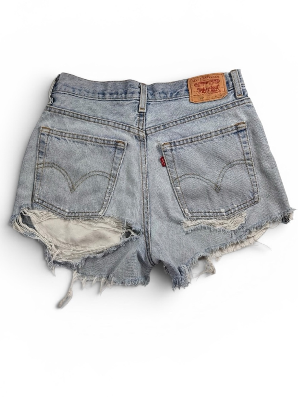 Y2K Levi's 569 Loose Straight Destroyed Cutoff Denim Shorts